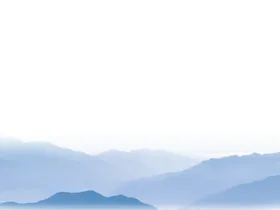 中国风山脉山峰水墨荷花山水素材