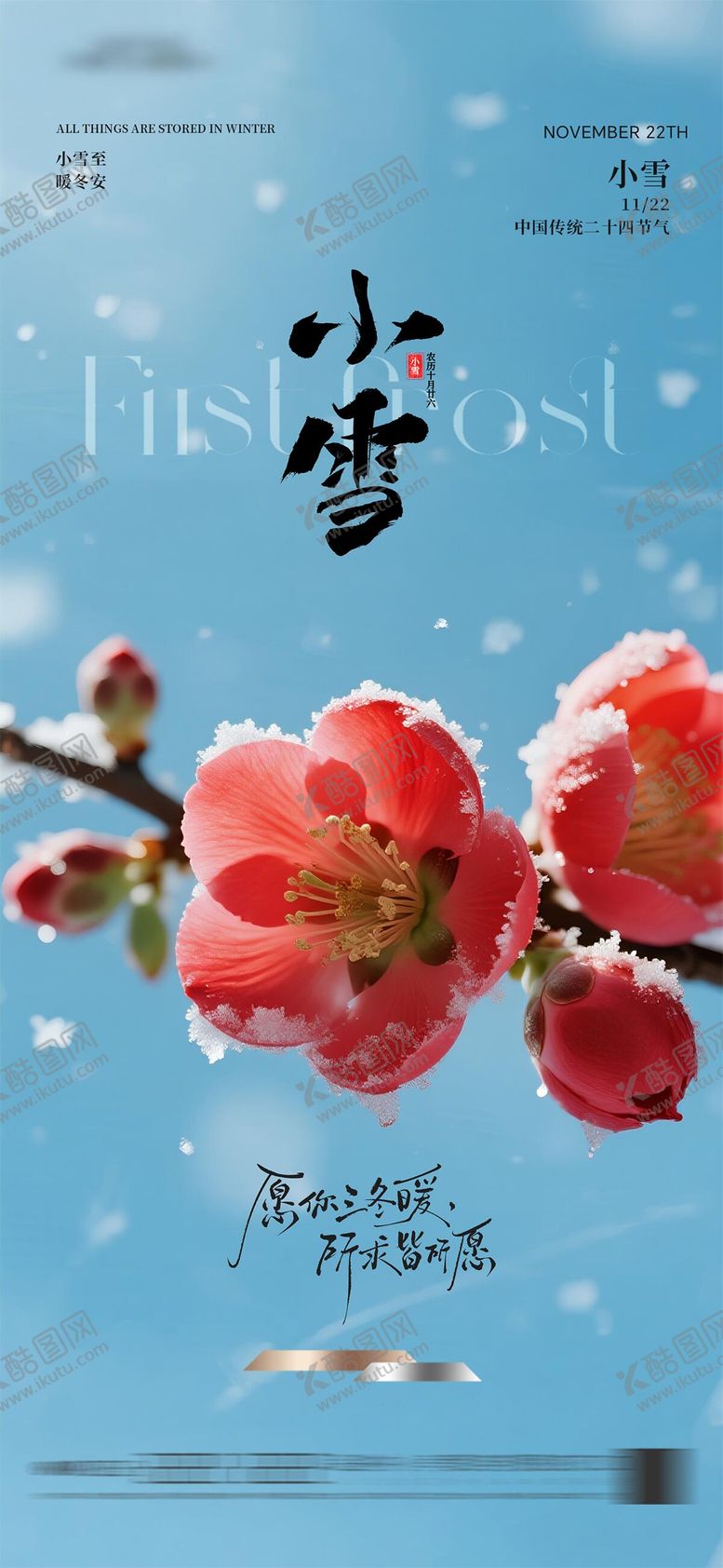 编号：46089411210125442732【酷图网】源文件下载-地产小雪质感海报