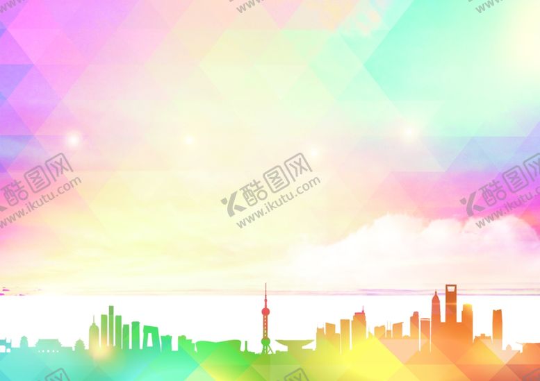 编号：68352510020047062993【酷图网】源文件下载-城市几何背景