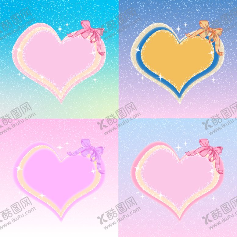 编号：68624112100512164575【酷图网】源文件下载-爱心蝴蝶结