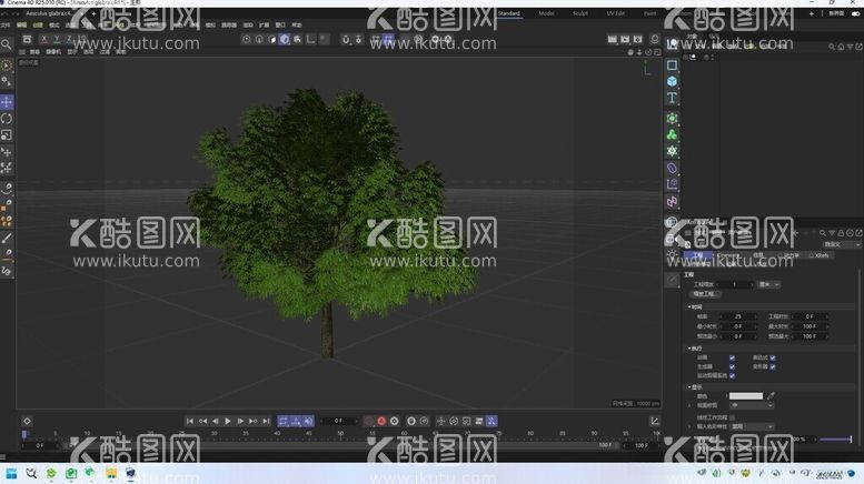 编号：62366212181600068404【酷图网】源文件下载-大树模型C4D