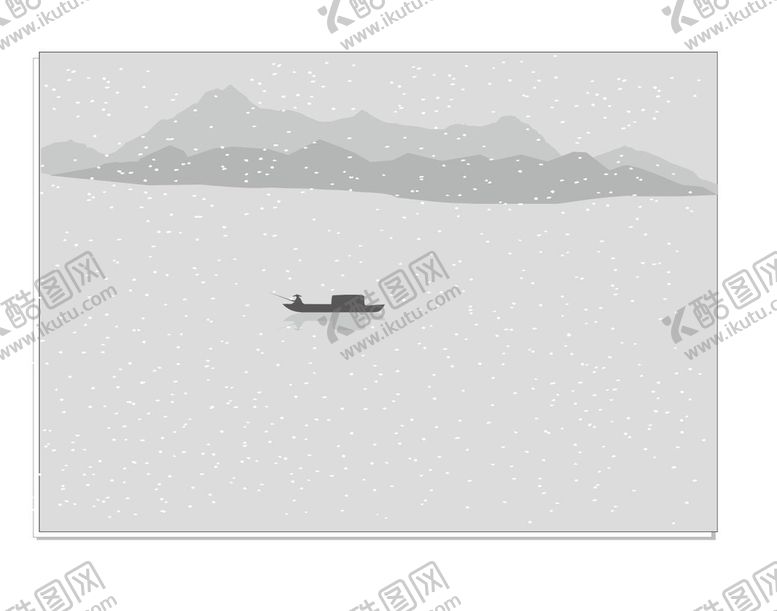 编号：35457901251537106457【酷图网】源文件下载-寒江独钓