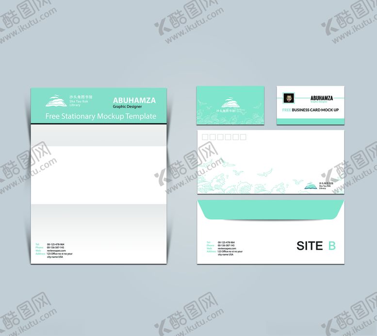 编号：11432209301706085351【酷图网】源文件下载-VI贴图智能模板样机图片