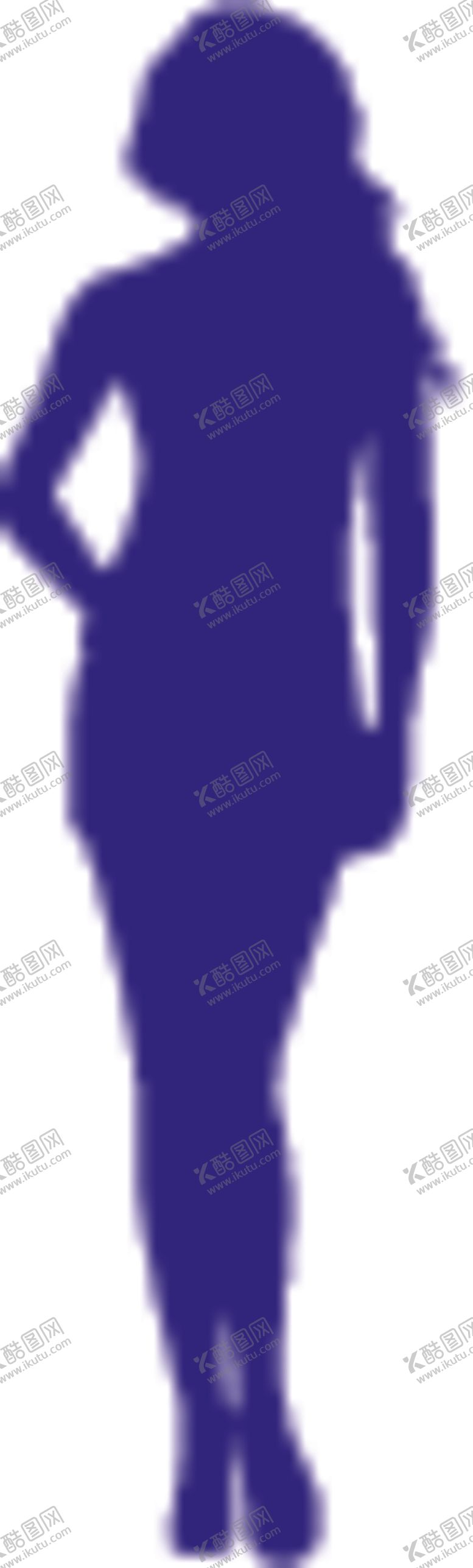编号：62681805060944432661【酷图网】源文件下载-时尚美女剪影