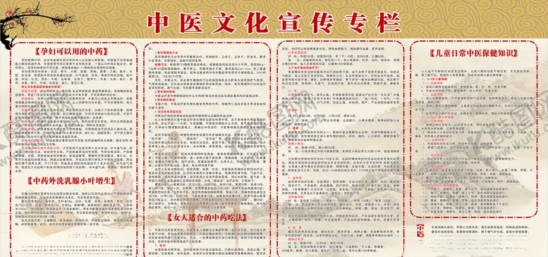编号：85326404181548222844【酷图网】源文件下载-中医文化宣传栏