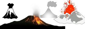 火山png免扣高清素材