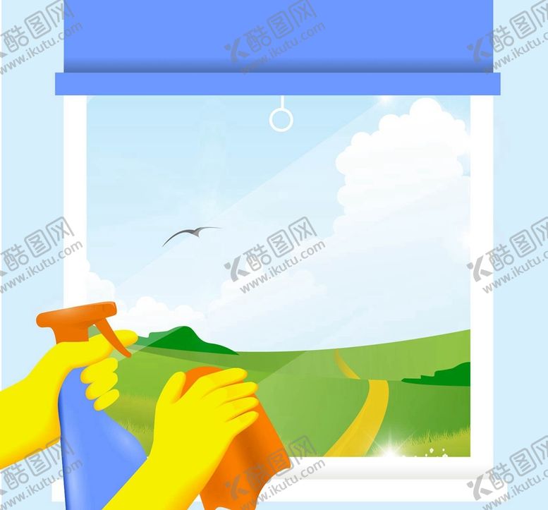 编号：95072409240806323174【酷图网】源文件下载-春季大扫除背景