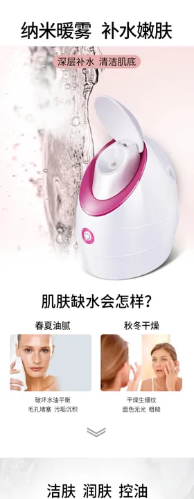 美容仪蒸脸器补水仪外贸小家电