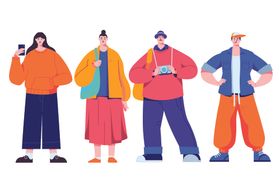 插画海报样机