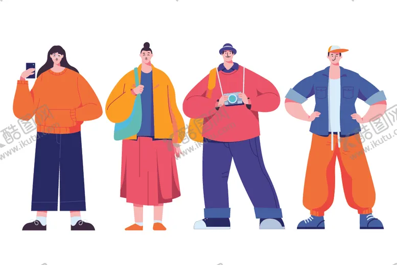 编号：90143206291926084983【酷图网】源文件下载-人物插画样机