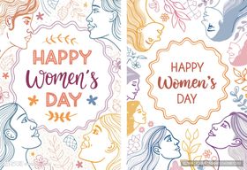 妇女节快乐插画图案