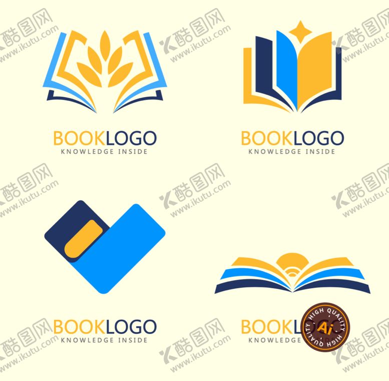 编号：95346009190140296853【酷图网】源文件下载-抽象书本logo