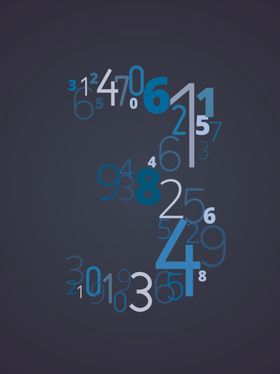 蓝色字体科技艺术字设计金星素材