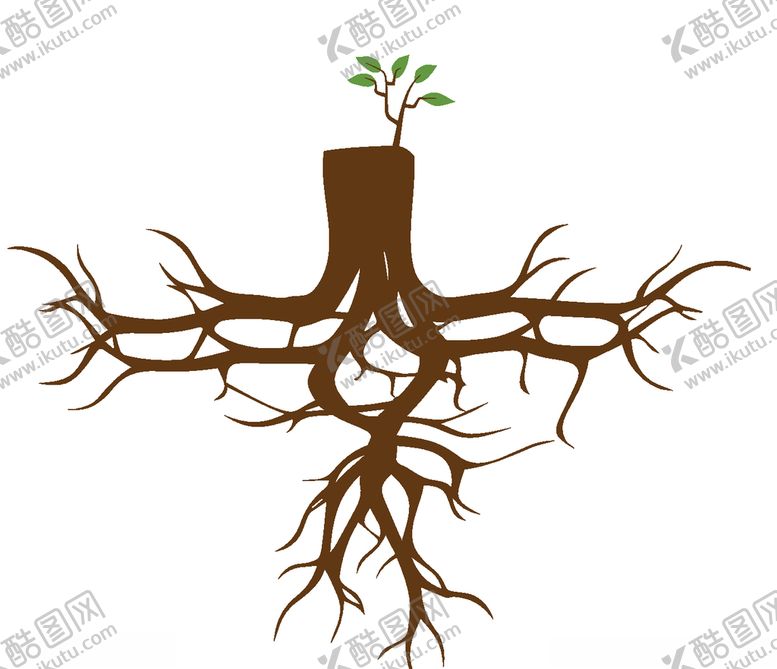 编号：22650110050639582048【酷图网】源文件下载-手绘树根