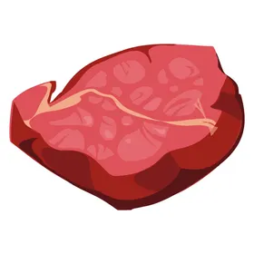 肉制品手绘禽畜类卡通