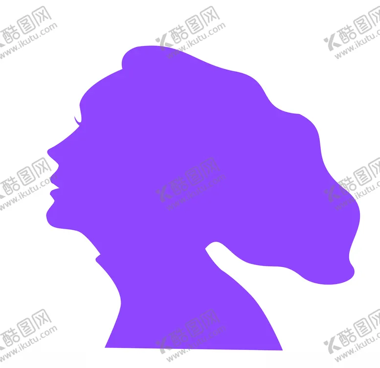 编号：94112903290946264655【酷图网】源文件下载-侧面女头像