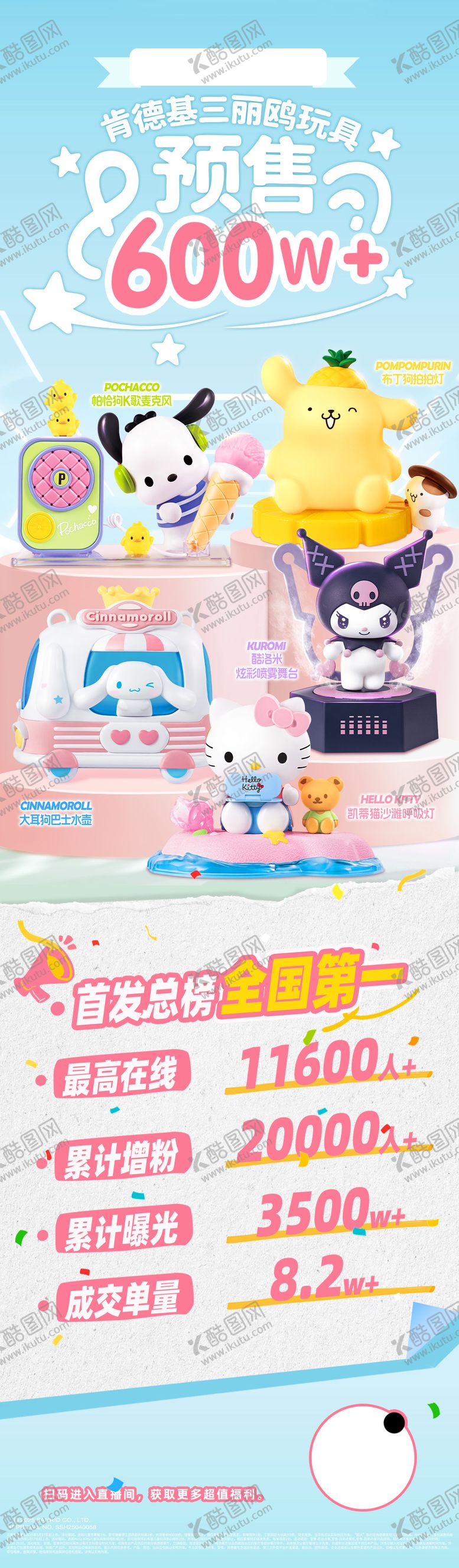 编号：44769206172123007745【酷图网】源文件下载-玩具直播战报