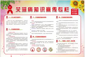 艾滋病知识宣传专栏