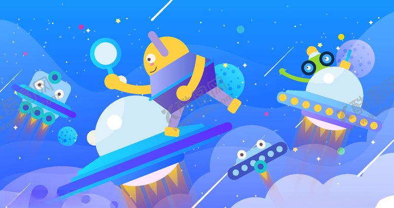 编号：27686309241406159692【酷图网】源文件下载-未来科技插画图案