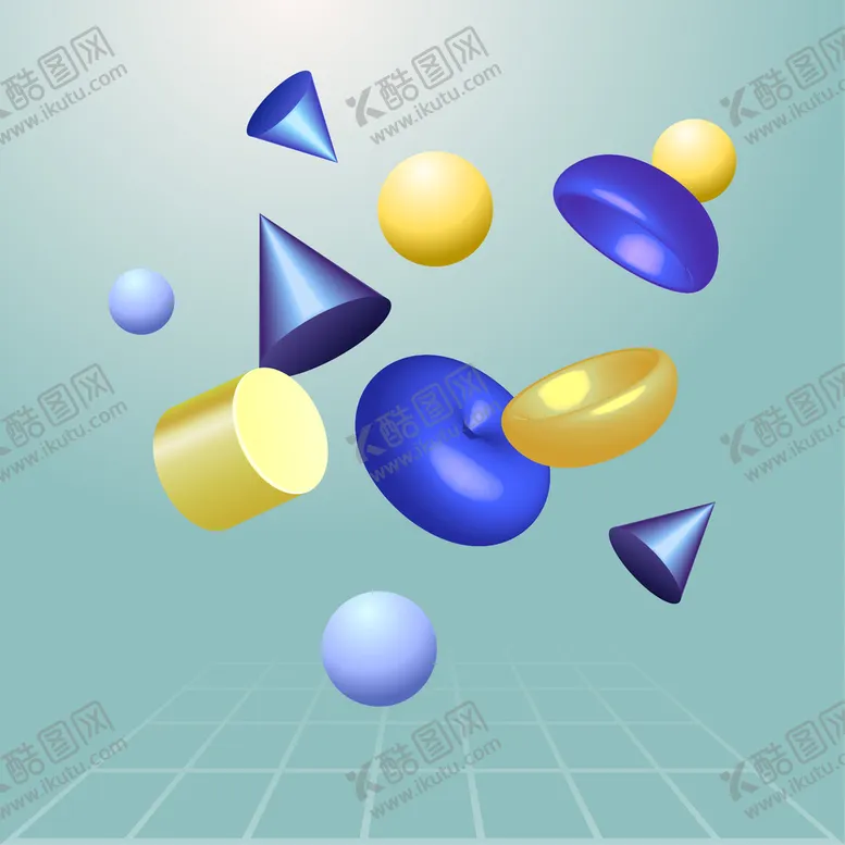 编号：03427509181300596798【酷图网】源文件下载-立体几何图形
