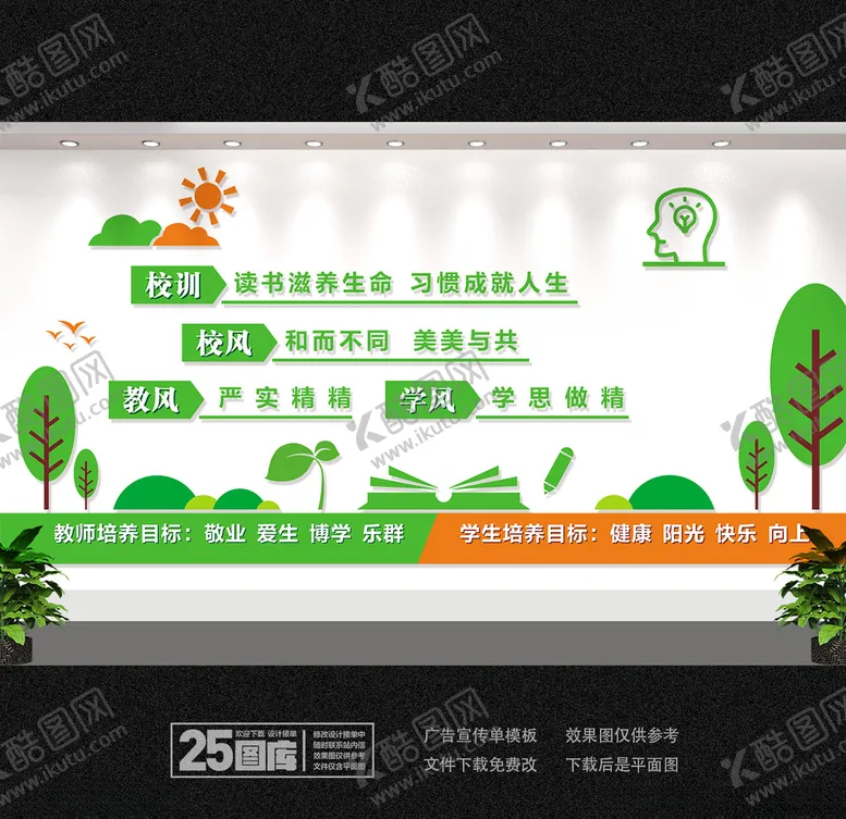 编号：98681404290738025470【酷图网】源文件下载-校园文化墙