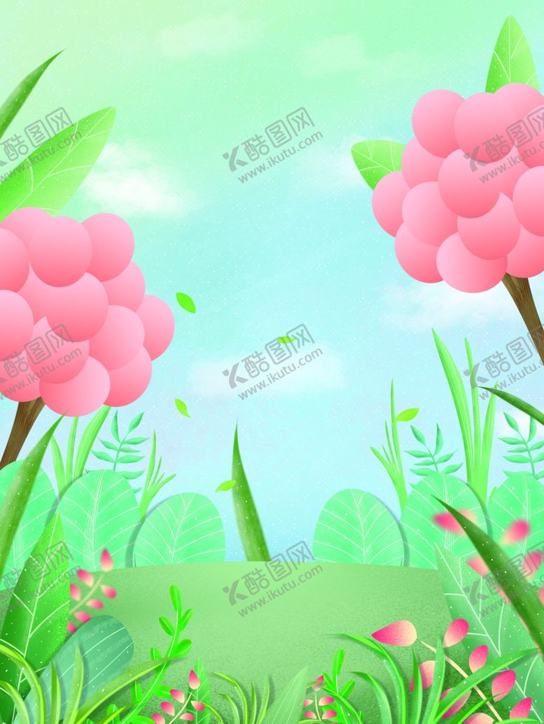 编号：55704711011615318865【酷图网】源文件下载-春天绿色背景