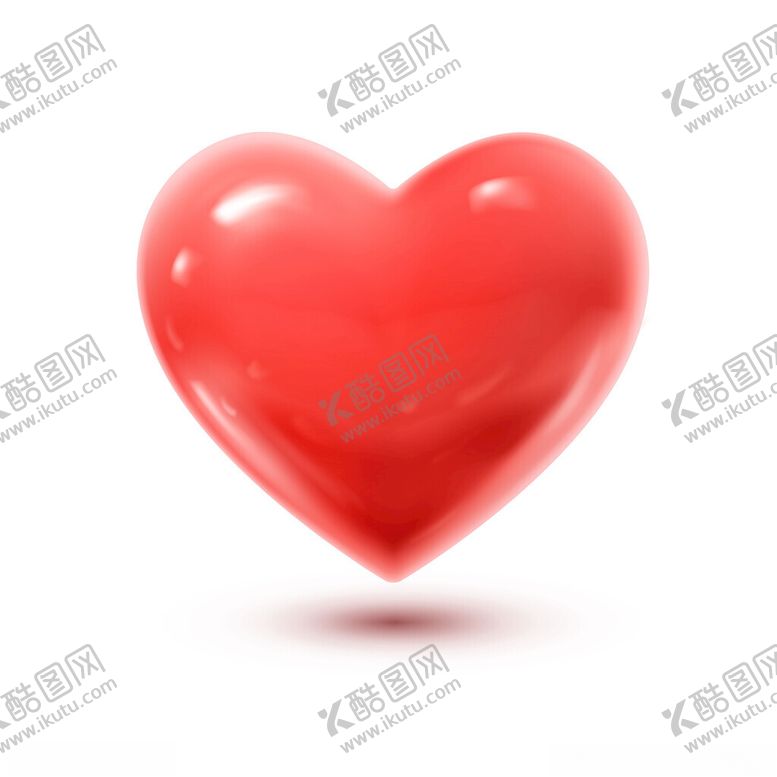 编号：34108802081015153416【酷图网】源文件下载-3D立体爱心矢量素材