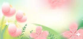 春天春季花朵绿色弥散风背景