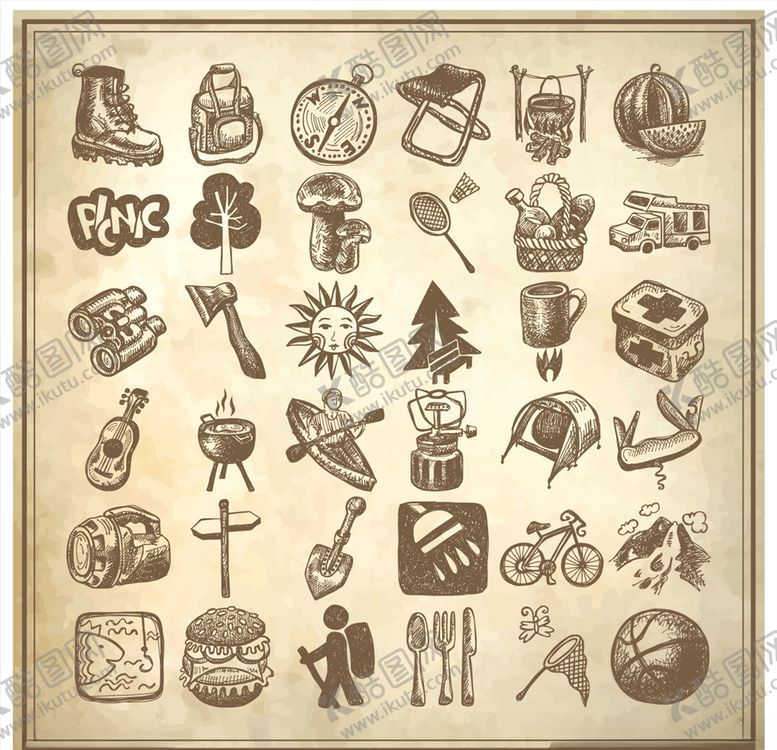 编号：66809710120523395147【酷图网】源文件下载-露营工具