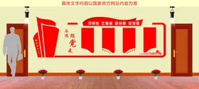 党建文化墙背景模板社区