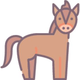 简笔动物矢量插画