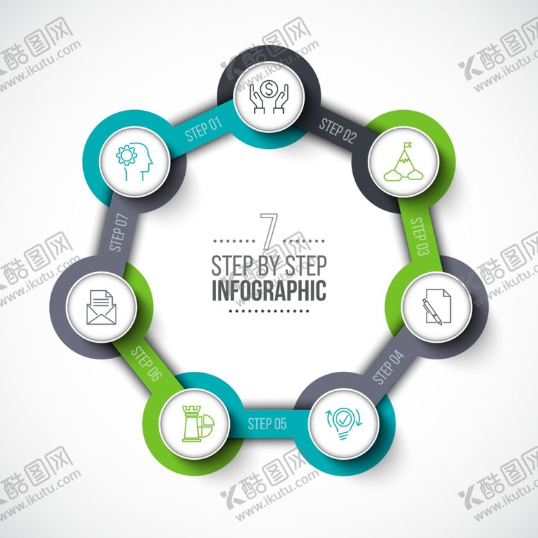 编号：54318509260232002419【酷图网】源文件下载-矢量办公分类图表元素