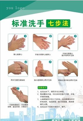 标准洗手七步法