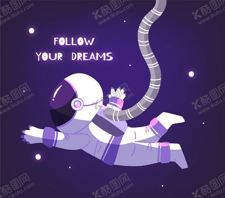 编号：45638807030242563123【酷图网】源文件下载-创意遨游太空的宇航员