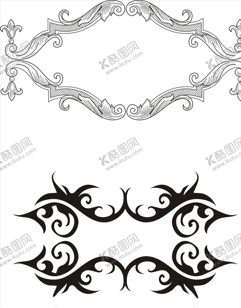 编号：57092209211417549187【酷图网】源文件下载-花纹花边