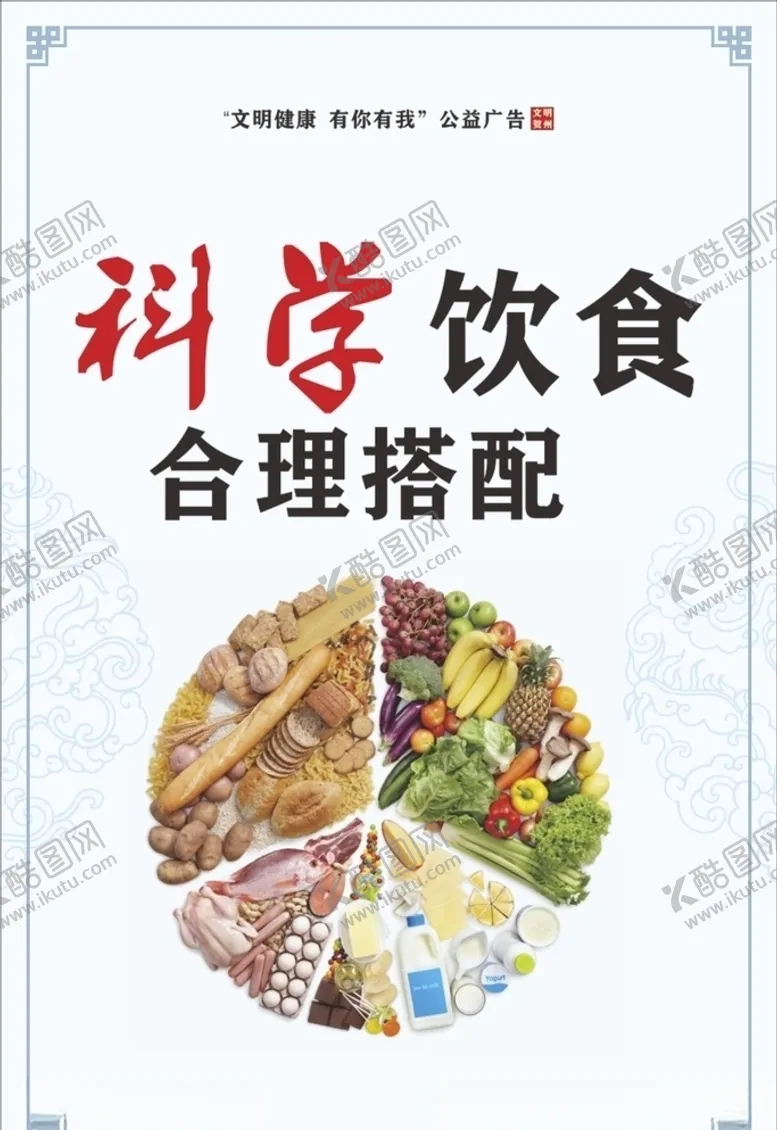 编号：21947804282212005977【酷图网】源文件下载-创城公益广告科学饮食