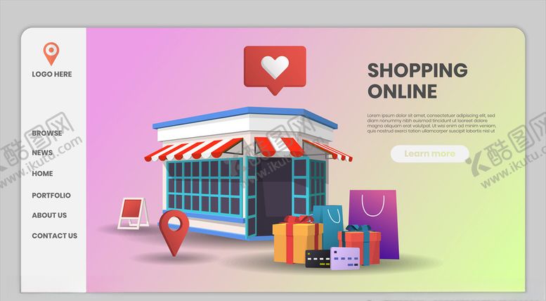 编号：44525609172227283882【酷图网】源文件下载-网上购物