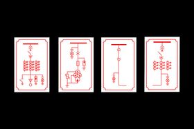 模拟线电路图电气标牌