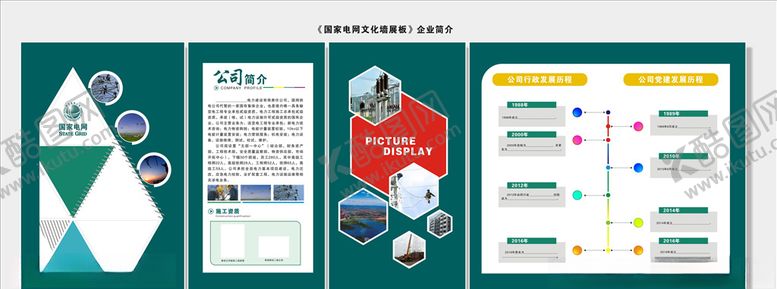 编号：49144404161638487387【酷图网】源文件下载-国家电网文化墙展板