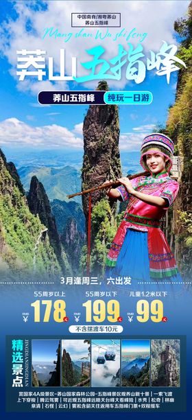 莽山旅游旅行海报