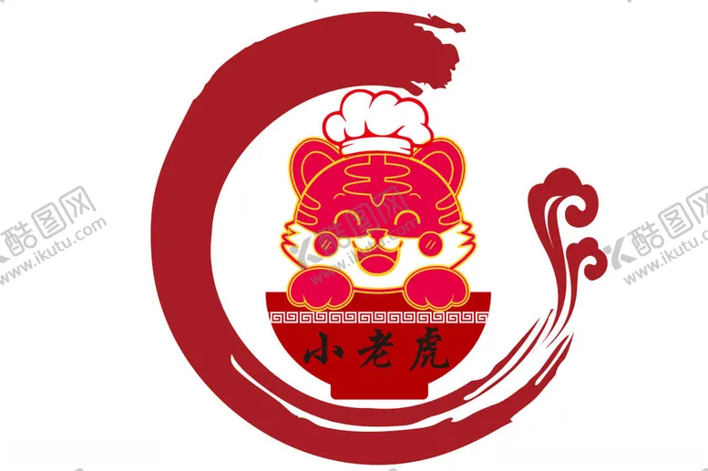 编号：70769712110000223588【酷图网】源文件下载-餐饮小老虎logo