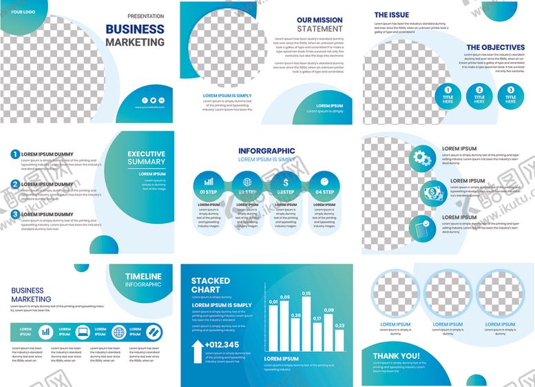 编号：55263204041945508318【酷图网】源文件下载-ppt大气蓝色渐变款式