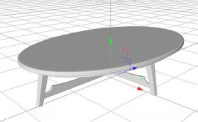 C4D模型茶几