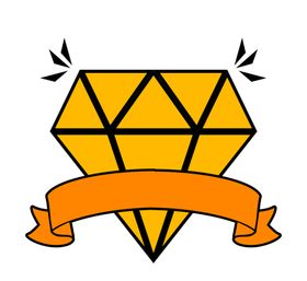 手绘钻石宝石水晶珠宝免扣素材