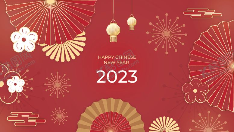 编号：55324103311915023571【酷图网】源文件下载-喜庆红色新年背景