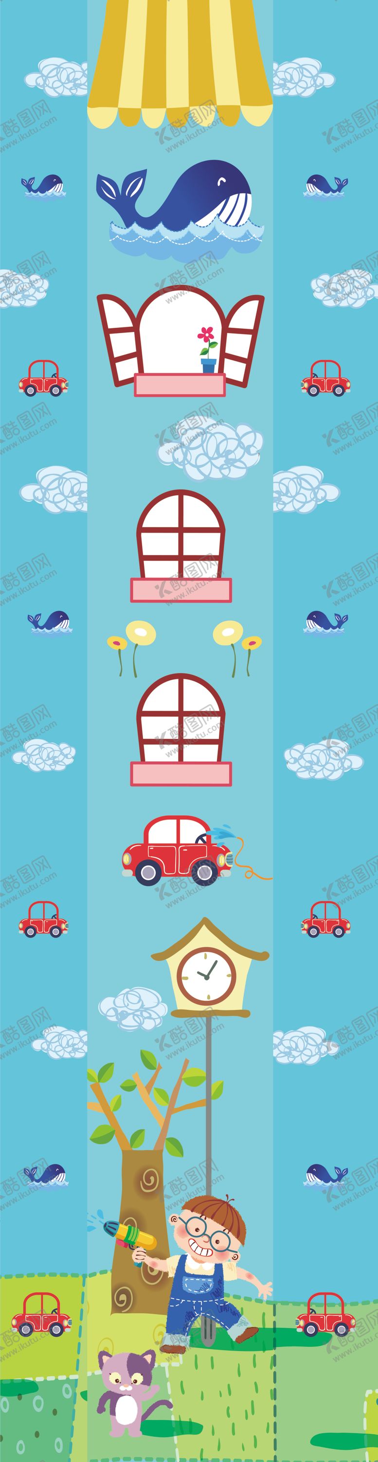 编号：55583105150441007015【酷图网】源文件下载-卡通柱子