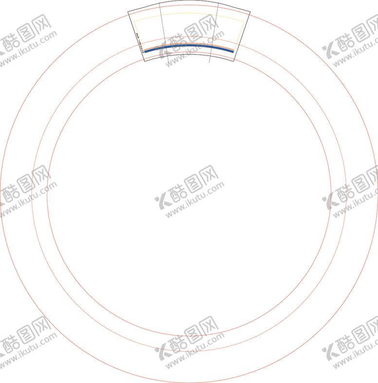 编号：31394804291020319781【酷图网】源文件下载-9盎司纸杯刀模展开图