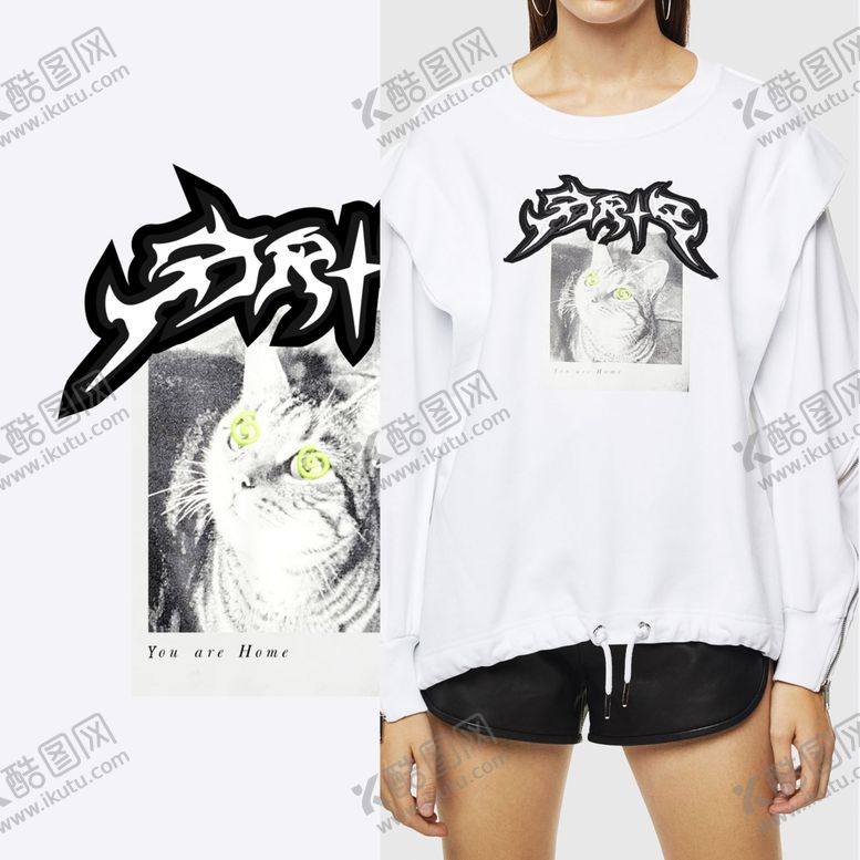 编号：25382610280039227564【酷图网】源文件下载-猫咪女装