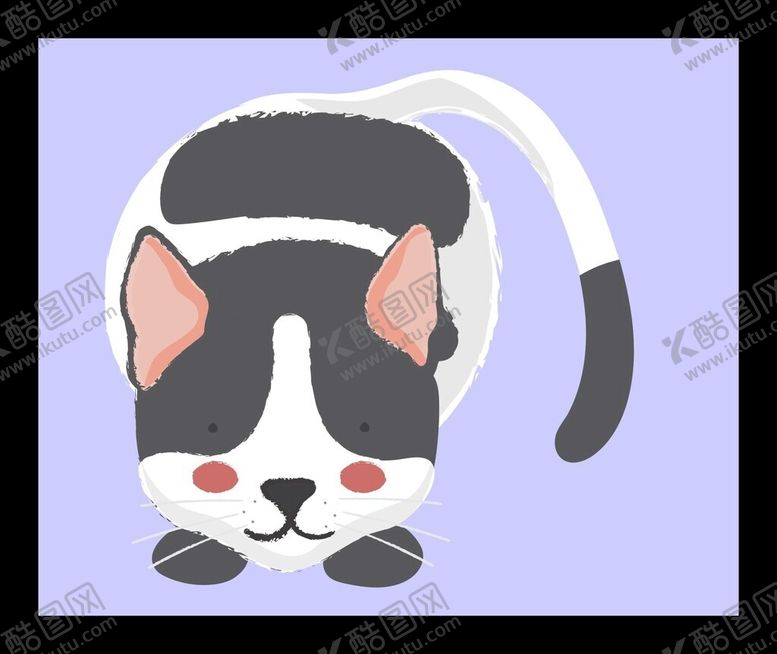 编号：72531202222241088016【酷图网】源文件下载-手绘卡通小猫