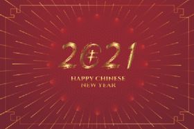 牛新年展板背景